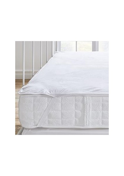 Bedding Lastikli Alez Tek Kişilik Alez - Beyaz