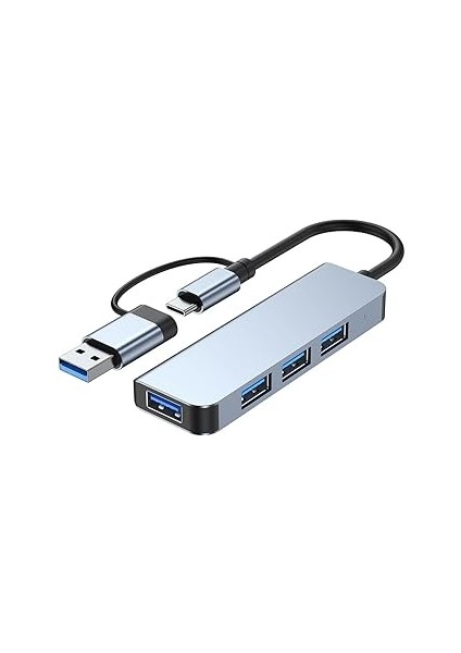 Jouis USB Çoğaltici Dönüştürücü Adaptör Port Type C USB 3.0 Hub For Book Otg USB 3.0 Ad