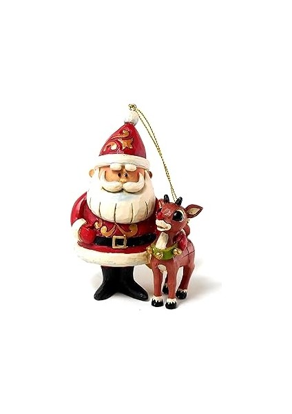 Rudolph Traditions Von Jim Shore Santa Und Rudolph 50. Ann Ornament 4,25 In