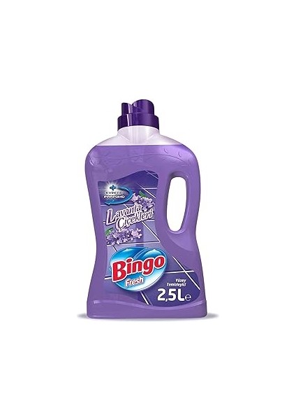 Bingo Fresh Yüzey Temizleyici, Lavanta Çiçekleri, 2,5 Lt