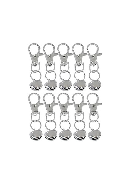 X-Perk Papağan Anahtarlı Kedi Köpek Tasma Boyun Zili 10'lu Set Zil Çapı 14 mm
