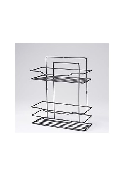 Efe Mark 2 Katlı Duş Rafı Paslanmaz Siyah