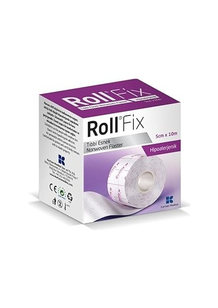 Roll Fix Esnek Hipoalerjenik 5cm x 10M Tıbbi Flaster