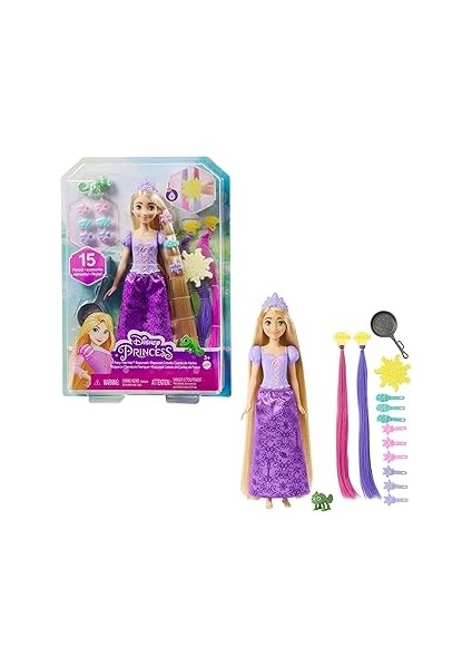 Prenses Renk Değiştiren Sihirli Saçlı Rapunzel, 3 Yaş ve Üzeri, HLW18