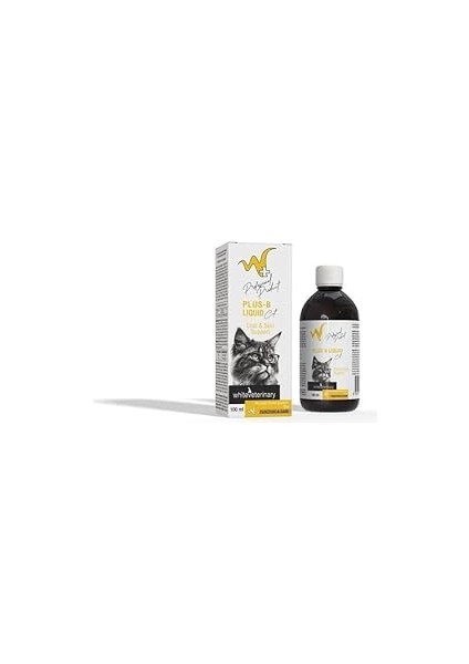 Whiteveterinay Kediler Için Deri ve Tüy Sağlığı Destekleyici B Vitamini Plus-B Liquid 100ML
