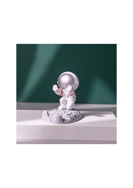 Çok Fonksiyonlu Astronot Uzay Adamı Cep Telefonu Standı Komik Sevimli Astronot Heykeli Telefon Tutu
