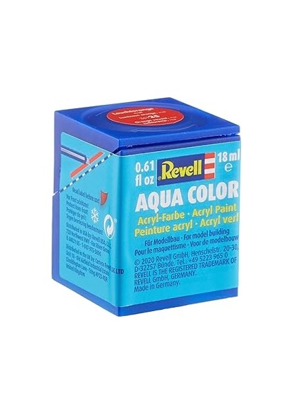Revell - Su Bazlı Maket Boyası Berrak Turuncu Mat 18 ml (36125)