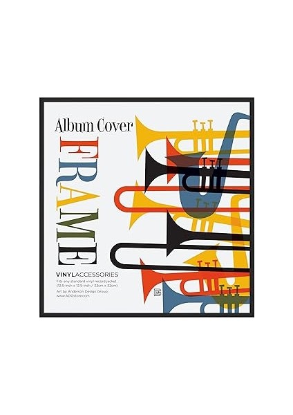 Americanflat 12,5 x 12,5 Albüm Çerçevesi Parlak Pleksiglas ve Şık Minimalist Tasarımlı - Duvara Mon