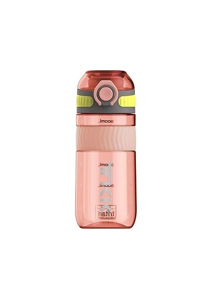 Tkk 550ML Kilitlenebilir Kapak Rahat Içim Taşıma Kulplu Tritan Spor Matara (Pembe)