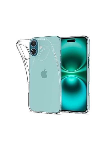 Spigen 16 ile Uyumlu Ince Kılıf Liquid Crystal Sararma Karşıtı Duraclear Hava Kanalı Te