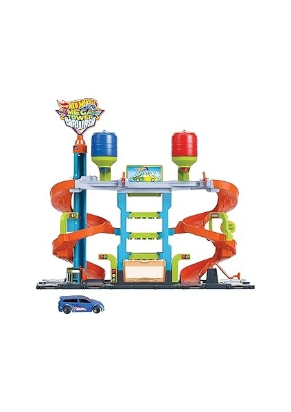 Hot Wheels Araba Yıkama Kulesi Hot Wheels™ City Araba Yıkama ile 1 Adet Renk Değiştiren A