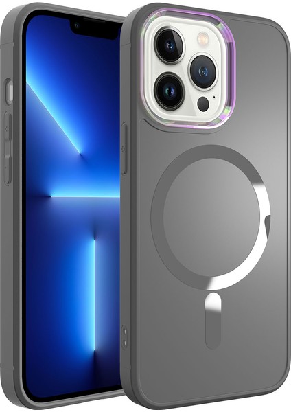 Apple iPhone 13 Pro Max Kılıf M-Safe Wireless Şarj Özellikli Zore Stil Kapak