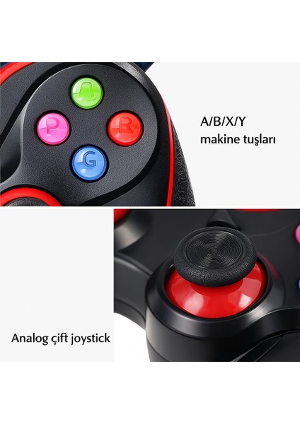 Kablosuz Bluetooth Gamepad Ios/android Uyumlu Telefon Tutuculu Pubg Cod, Fıfa Için Kusursuz Kontrol modelleri