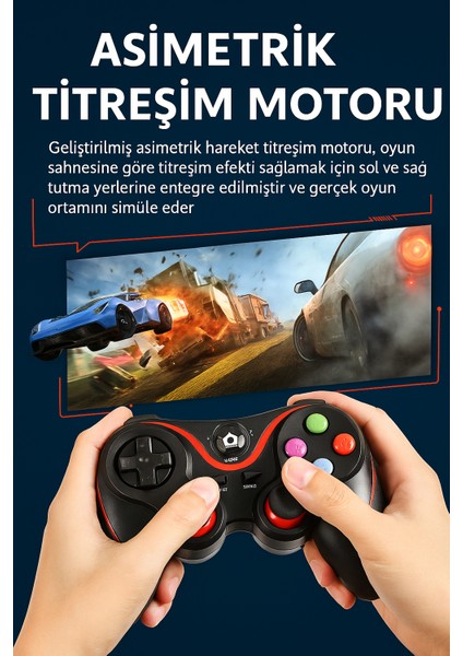 Kablosuz Bluetooth Gamepad Ios/android Uyumlu Telefon Tutuculu Pubg Cod, Fıfa Için Kusursuz Kontrol indirimleri