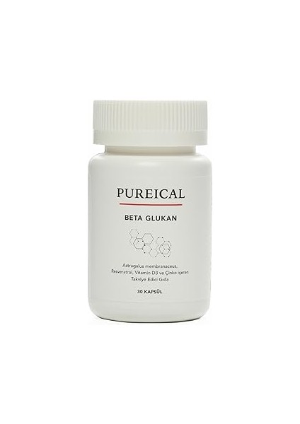 Pureical Beta Glukan Çin Geveni Ekinezya Zencefil Karamürver Reveratrol D Vitamini Çinko
