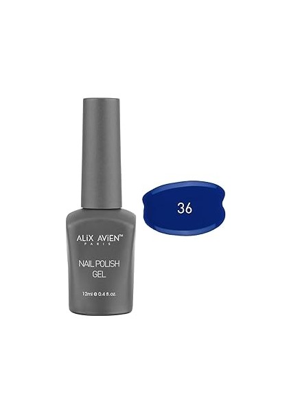 Alix Avien Uv Kalıcı Koyu Oje 36 - Gel Polish - 12 ml