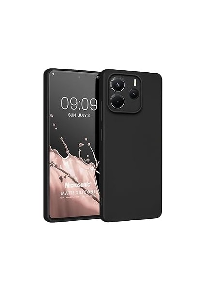 Microsonic Matte Silicone Note 14 Kılıf Siyah [redmi Note 14 ile Uyumlu Kılıf - Siyah]