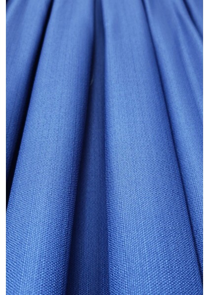 Keten Fon Perde, Lacivert, Pano Fon, Sık Pile, Kuşaklı, Düz Renk, Tek Kanat fırsatları