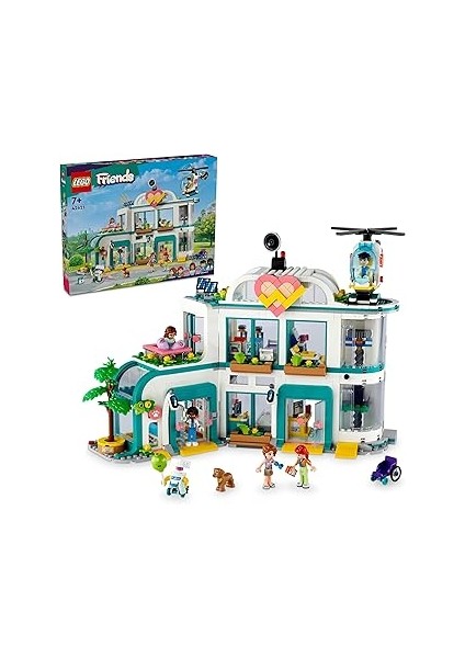 Friends Heartlake City Hastanesi 42621-7 Yaş ve Üzeri Çocuklar Için Helikopter Modeli Içeren Y