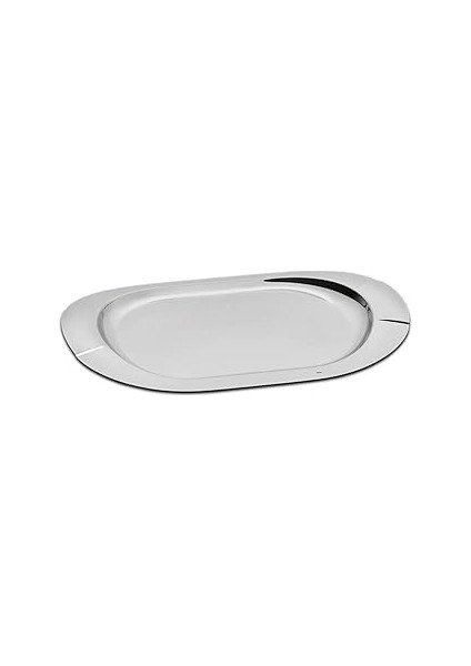 Hisar Paslanmaz Çelik Monaco Oval Çay ve Kahve Tepsisi, 48 x 31 cm Ebat