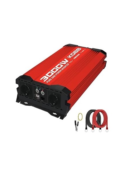 Kobb KBN3000 12V/220V 3000WATT Tam Sinüs Dönüştürücü Invertör