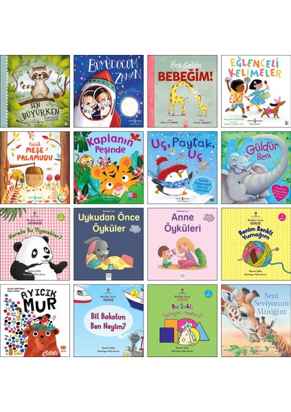 / Sen Büyürken + Büyüdüğüm Zaman + Hoş Geldin Bebeğim + Eğlenceli Kelimeler + Küçük Meşe Palamudu + Uç Paytak Uç + Güldür Beni + Uykudan Önce Öyküler + Anne Öyküleri + Ayıcık Mur /16’lı