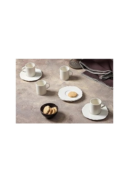 Porland Tide Alumilite 4 Kişilik Kahve Takımı 80CC