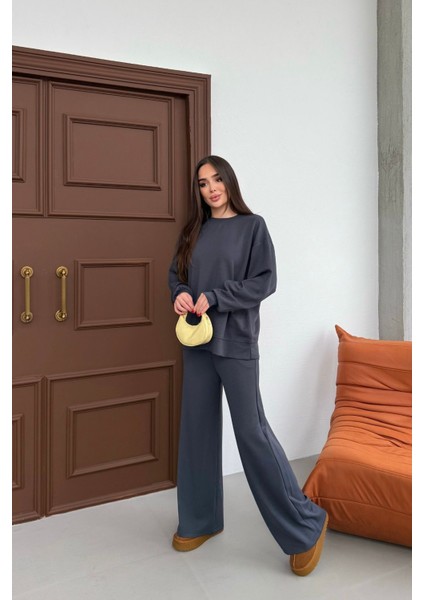 Yumuşak Premium Kumaş Uzun Beli Lastikli Modal Alt-Üst Takım modelleri