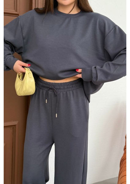 Yumuşak Premium Kumaş Uzun Beli Lastikli Modal Alt-Üst Takım fırsatları