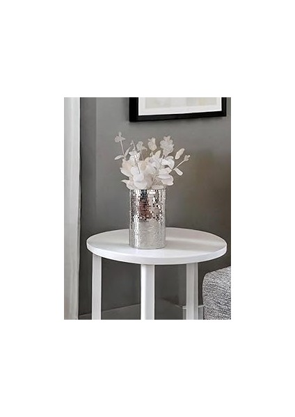 Işilti Aynali Cam Vazo Gri̇