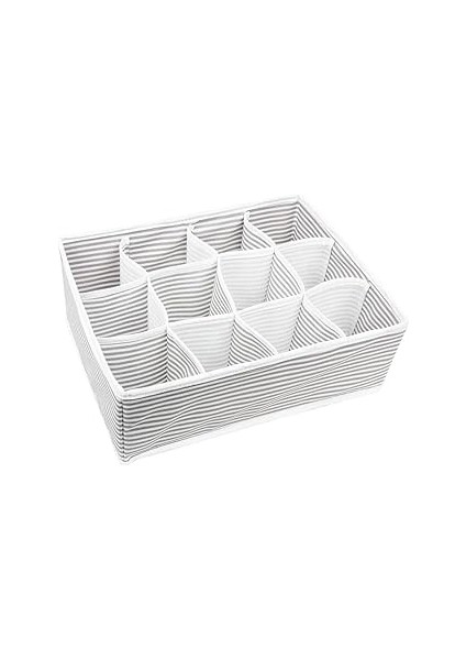 12 Bölmeli Çekmece Düzenleyici Organizer – Çorap, Iç Çamaşırı ve Takı Düzenleyici Kutusu