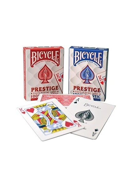 Bicycle Prestige Rider Back 100% Plastik Standard Endeks Oyun Kağıdı Destesi