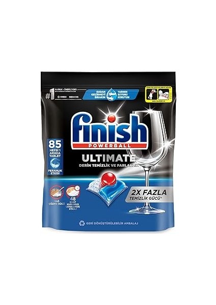 Ultimate 85 Kapsül Bulaşık Makinesi Deterjanı Tableti (1 x 85 Kapsül)