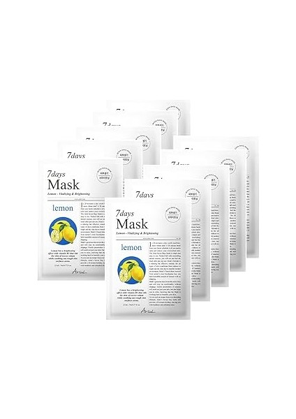 Ariul 7 Days Mask Lemon C - Canlandırıcı ve Aydınlatıcı Limon Özlü Vegan Kağıt Mask