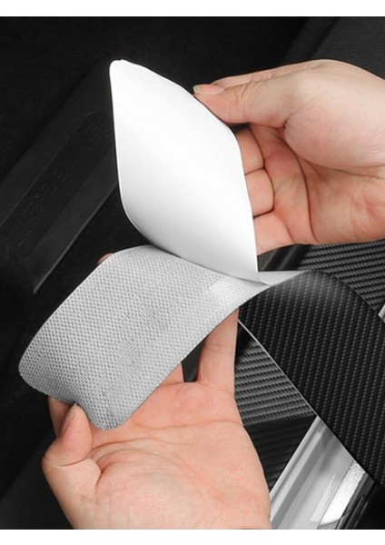 Kia Için Özel Uyumlu Oto Kapı Eşikleri Sticker Karbon 4 Adet fırsatları