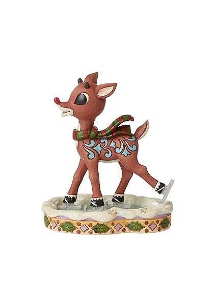 Enesco Rudolph Traditions By Jim Shore Rudolph Buz Pateni Heykelcik