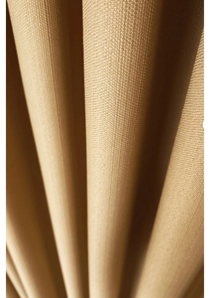 Keten Fon Perde, Deve Tüyü, Pano Fon, Sık Pile, Kuşaklı, Düz Renk, Tek Kanat modelleri