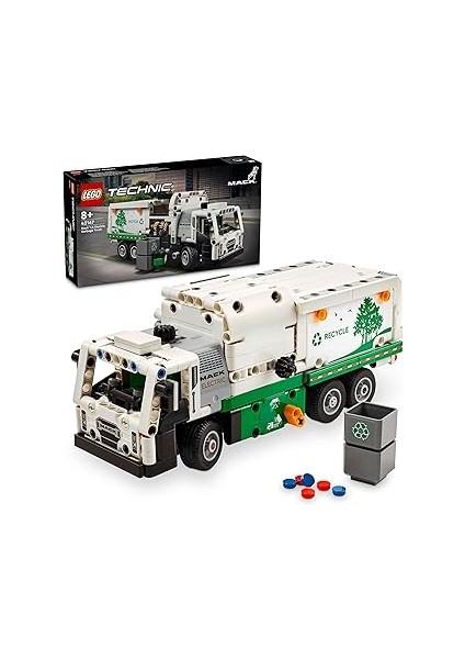 Technic Mack Lr Electric Çöp Kamyonu 42167-8 Yaş ve Üzeri Çocuklar Için Geri Dönüşüm Temalı Ko
