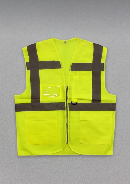 Cepli Mühendis Ikaz Yeleği Fosforlu Yeşil Renk Fermuarlı M Beden fiyatları