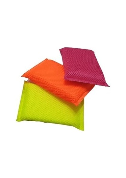 Brn Store 3'lü Bulaşık Süngeri Fileli Temizlik Bezi