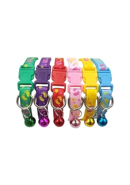 Glipet Yıldız Desenli Dokuma Kedi Boyun Tasmas 19X1 cm Sarı