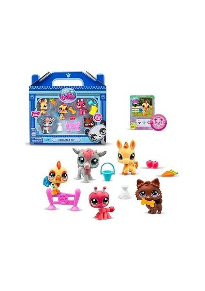 Littlest Pet Shop Minişler 5'li Figür Seti S1 - Minişler Çiftlikte