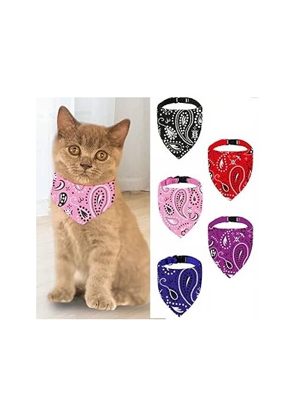 Ti̇neke Evci̇l Hayvan Kedi̇ Boyun Tasmasi Yakalik Önlük Fular Pembe 240