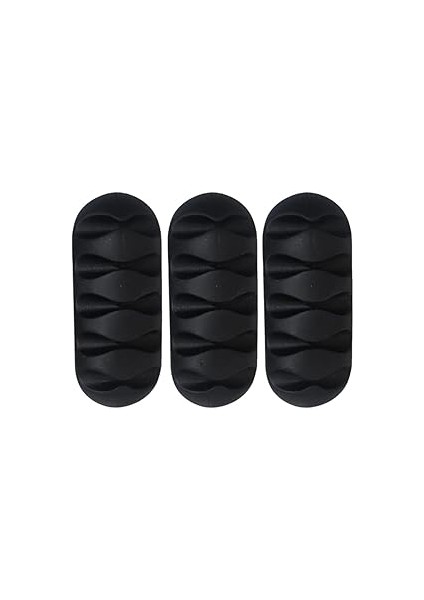 Buğtuğ 3 Adet 5 Kanallı Kablo Düzenleyici, Kablo Sabitleyici, 3 Adet Kablo Tutucu