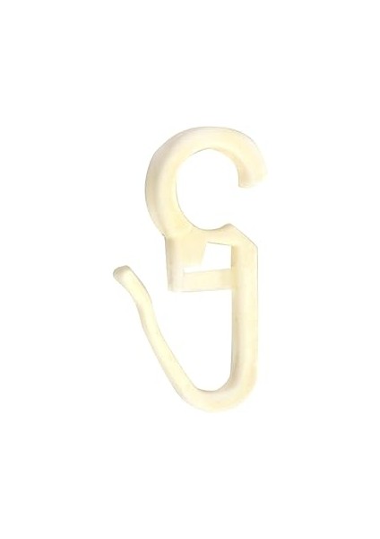 X-Perk Rustik Perde Klipsi 50 Adet Krem Rengi