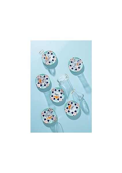 Jaolu 6'lı Cam Çay Bardağı Takımı