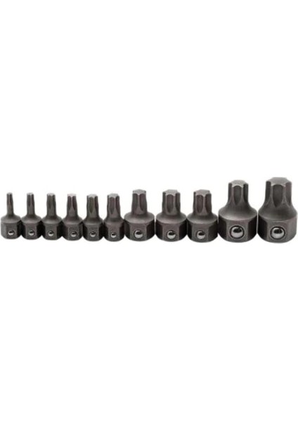 Gearwrench 81560 11 Pc. Metrik Anahtar Torx Bit-Set, Siyah