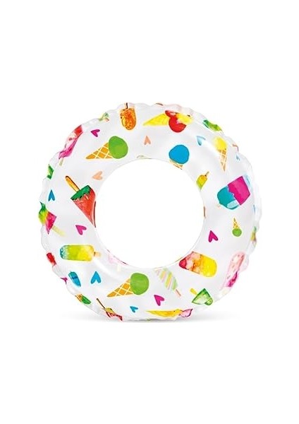 Intex 59230 Sevimli Desenli Simit 51 Cm, Su Sporları, Plaj Malzemesi, Şişme Ürün, Yüzme Aksesuarı,
