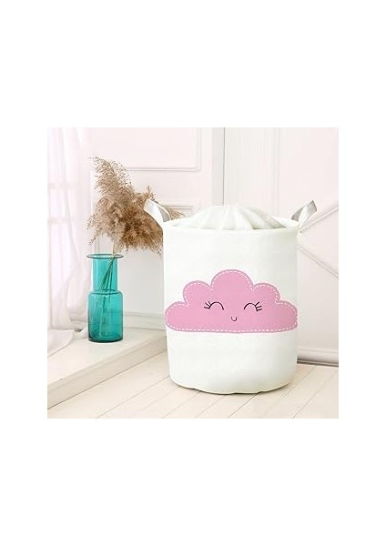 Çok Amaçlı Oyuncak Saklama Kutusu Kirli Çamaşır Piknik Sepeti Katlanır Düzenleyici Keçe 40043