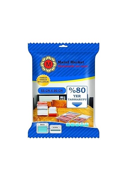 Beyyine Yüksek Kaliteli Vakumlu Hurc(M) 55 cm x 90 cm - Çevirmeli & Kapak - Vakumlu Hurç